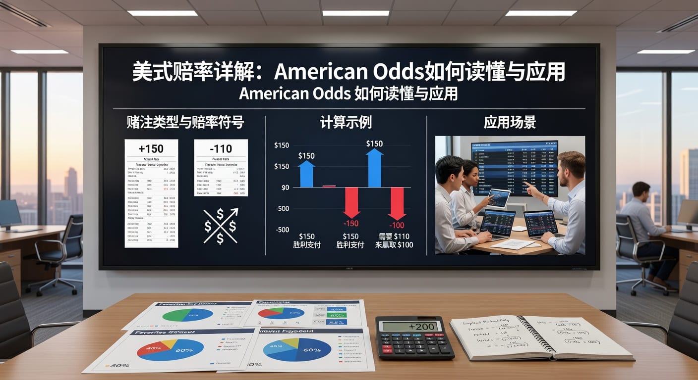 美式赔率 (American Odds) 详解：体育博彩玩家必备指南 (2026年)