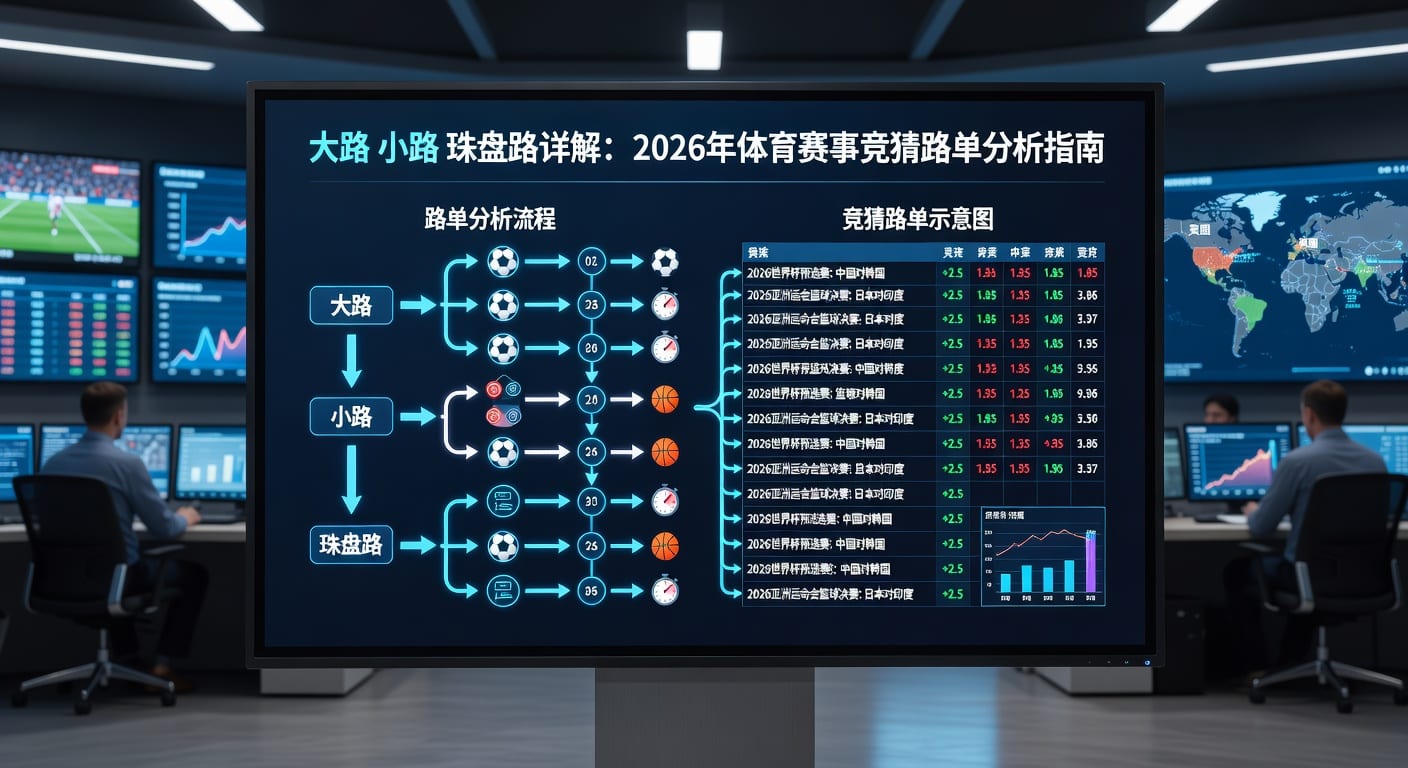 大路小路珠盘路：足球盘口分析与实战技巧解析（2026）